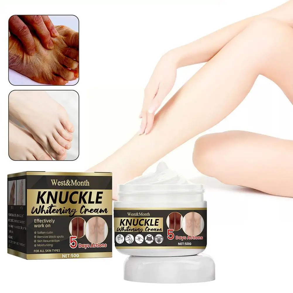 Dark Knuckle Whitening Cream Pigmentation Dark Spot Brighten Remover Knees Elbows Freckle