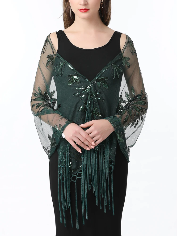 華やかショール★FOREVER NEW★スパンコール Serena Sequin Cape Serena Sequin Cape Champagne | Forever New