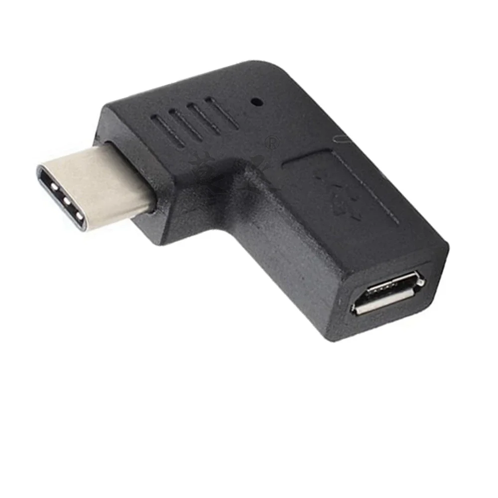 

Micro USB adapter, female to male C-type, 90 degree to female USB converter, mobile data synchronization load