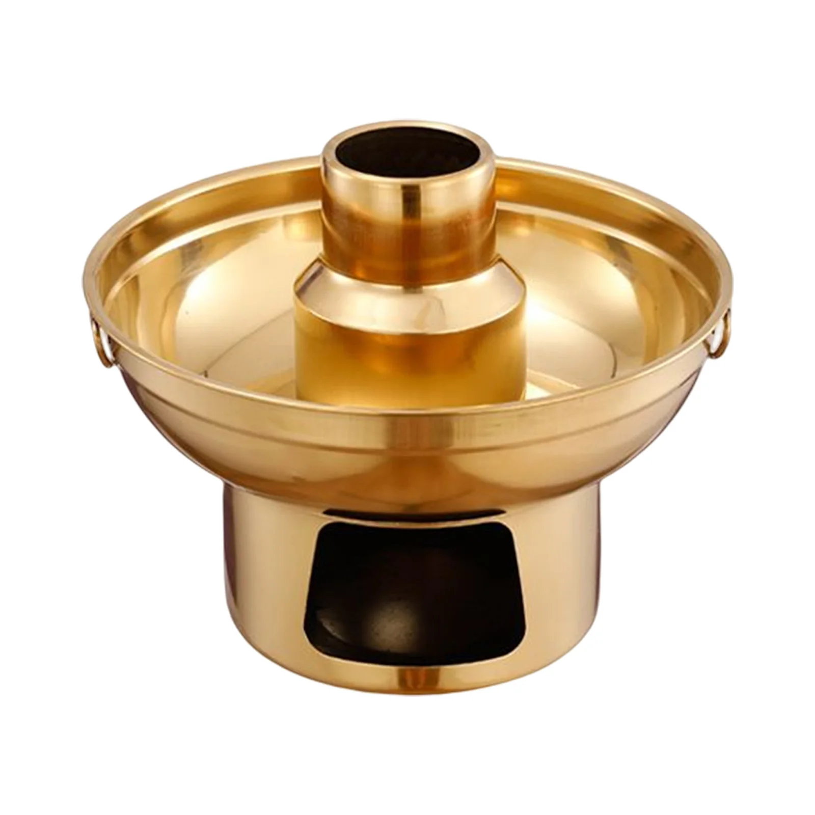 StainlessSteelCharcoaHotpotPortableKitchenwareCookingPot