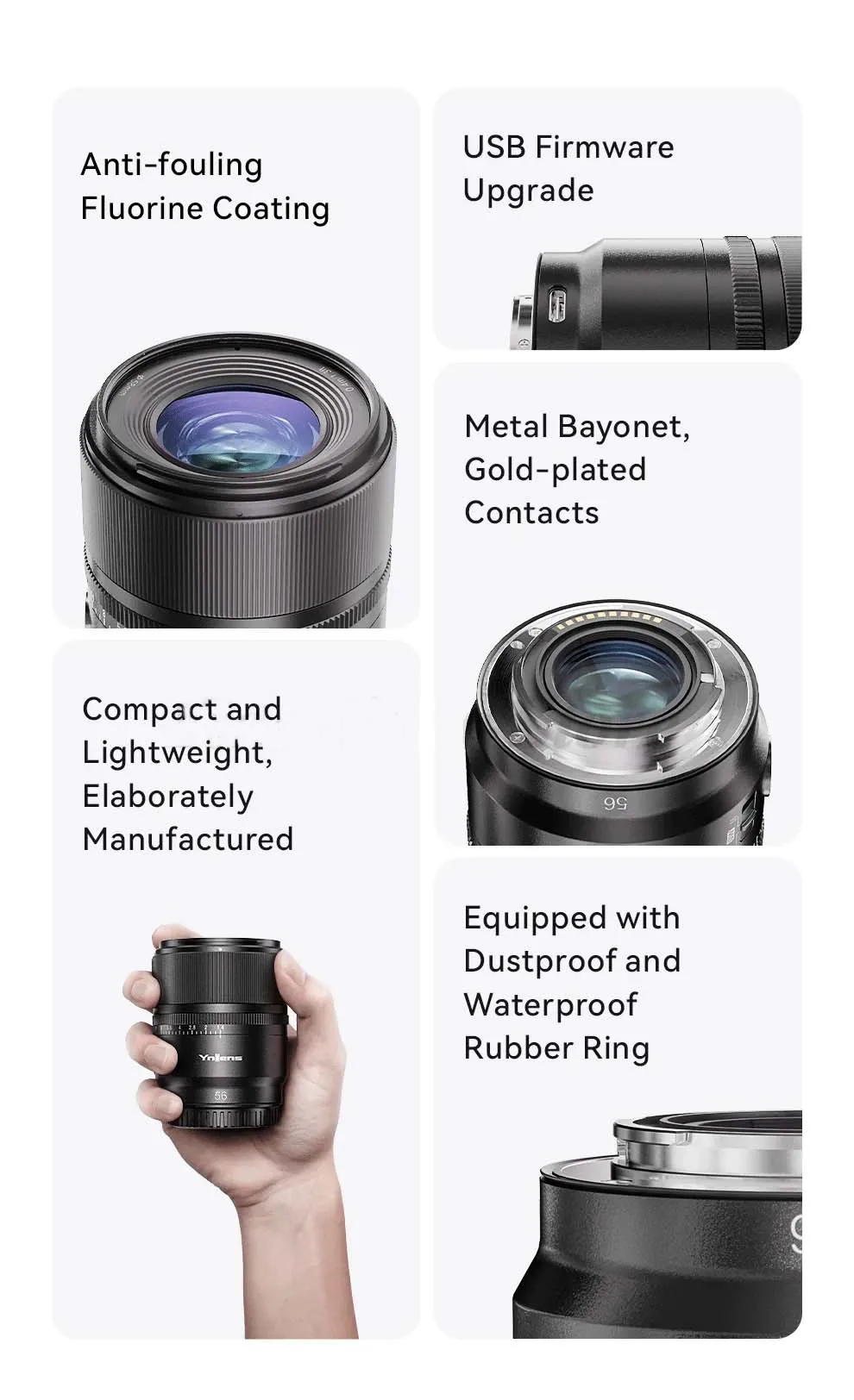 YongNuo YN56mm F1.4S DA DSM WL PRO APS-C Auto Focus Camers Lens For Sony FE Moun