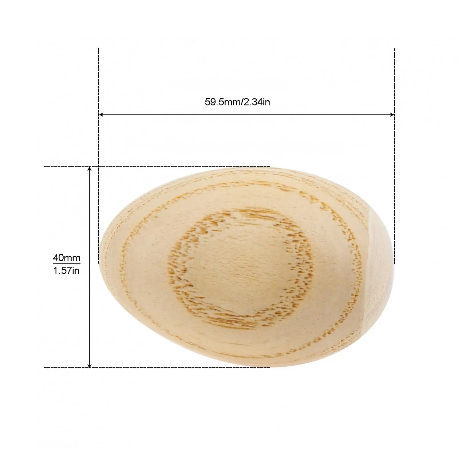 Wood Egg Shaker Musical Percussion Instruments, Wooden Varnish Music Teaching Accessories