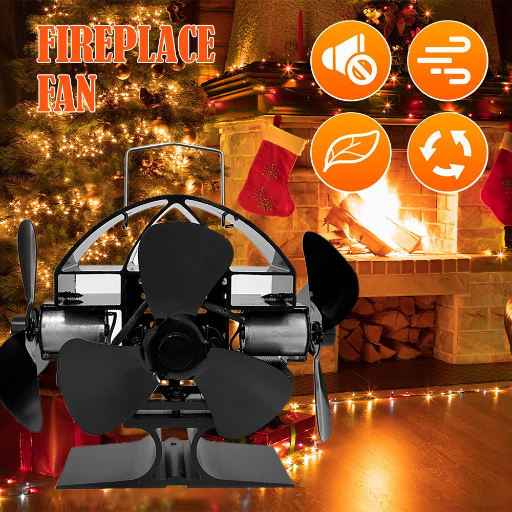 Mini Heat Powered Stove Fan 6 Blade stove fan