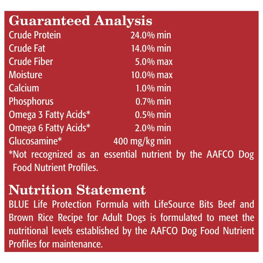 Dog Feed Dry Food for Dogs Whole Grain Formula Beef and Brown Rice Dry Dog Food for Adult Dogs 15 Lb. Bag Feeding