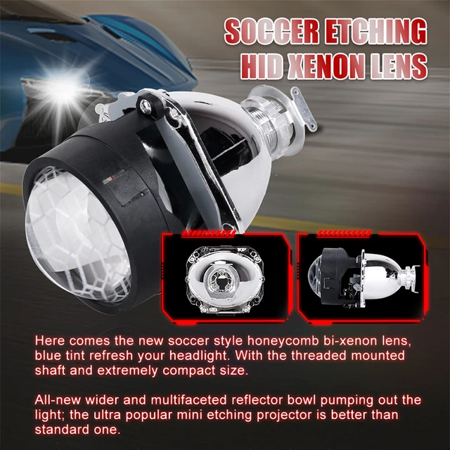 2.5 inch Bi-xenon Lenses For H7 H4 9005 9006 Headlights HID Projector Lens  For Car