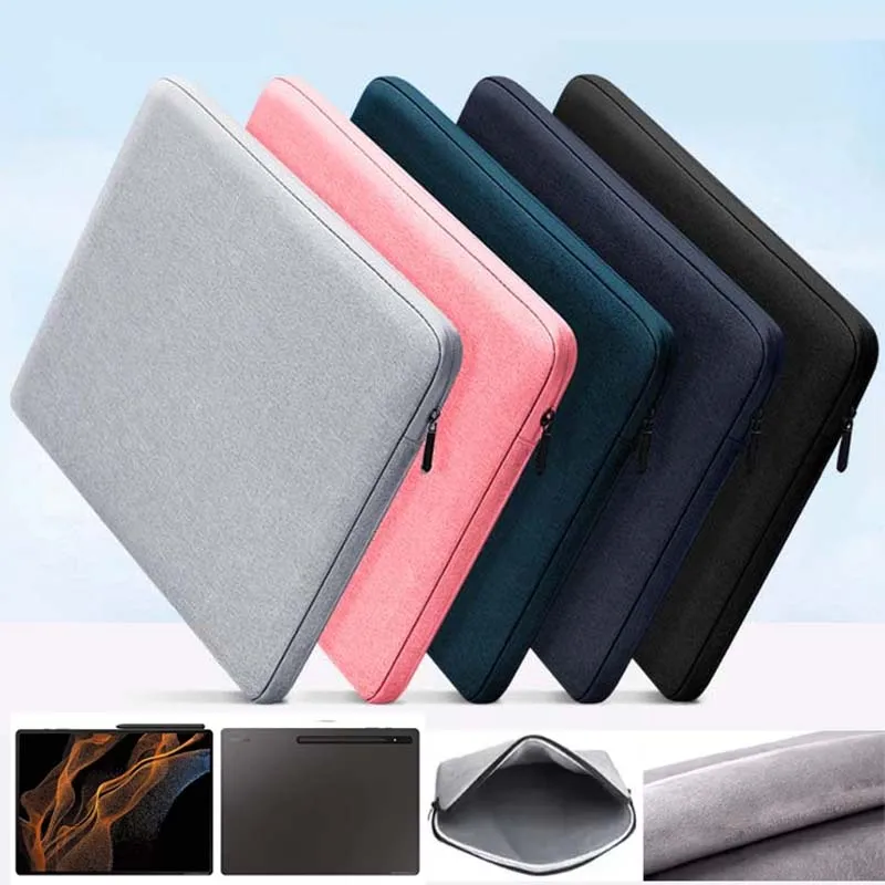 Waterproof Canvas Tablet Sleeve with Anti-Scratch Velvet Lining