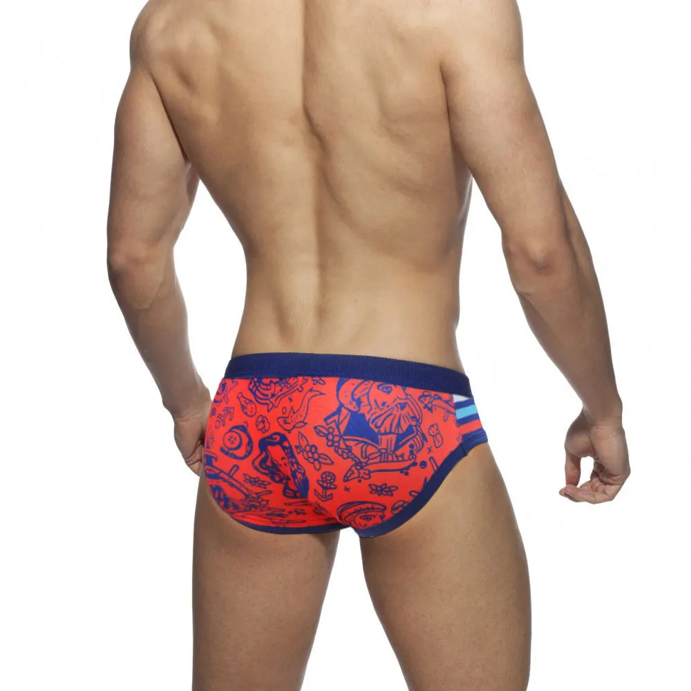 Calzoncillos de natación para hombre, Bikini, pantalones de playa, traje de baño Gay para surf, traje de baño Sexy de cintura baja cordón, traje de baño acolchado con Push-up - AliExpress