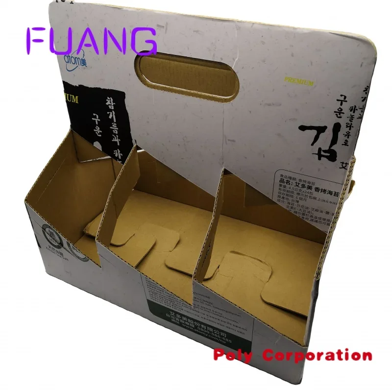 

Custom Takeaway coffee cup disposable holder,6 cup holder with handle