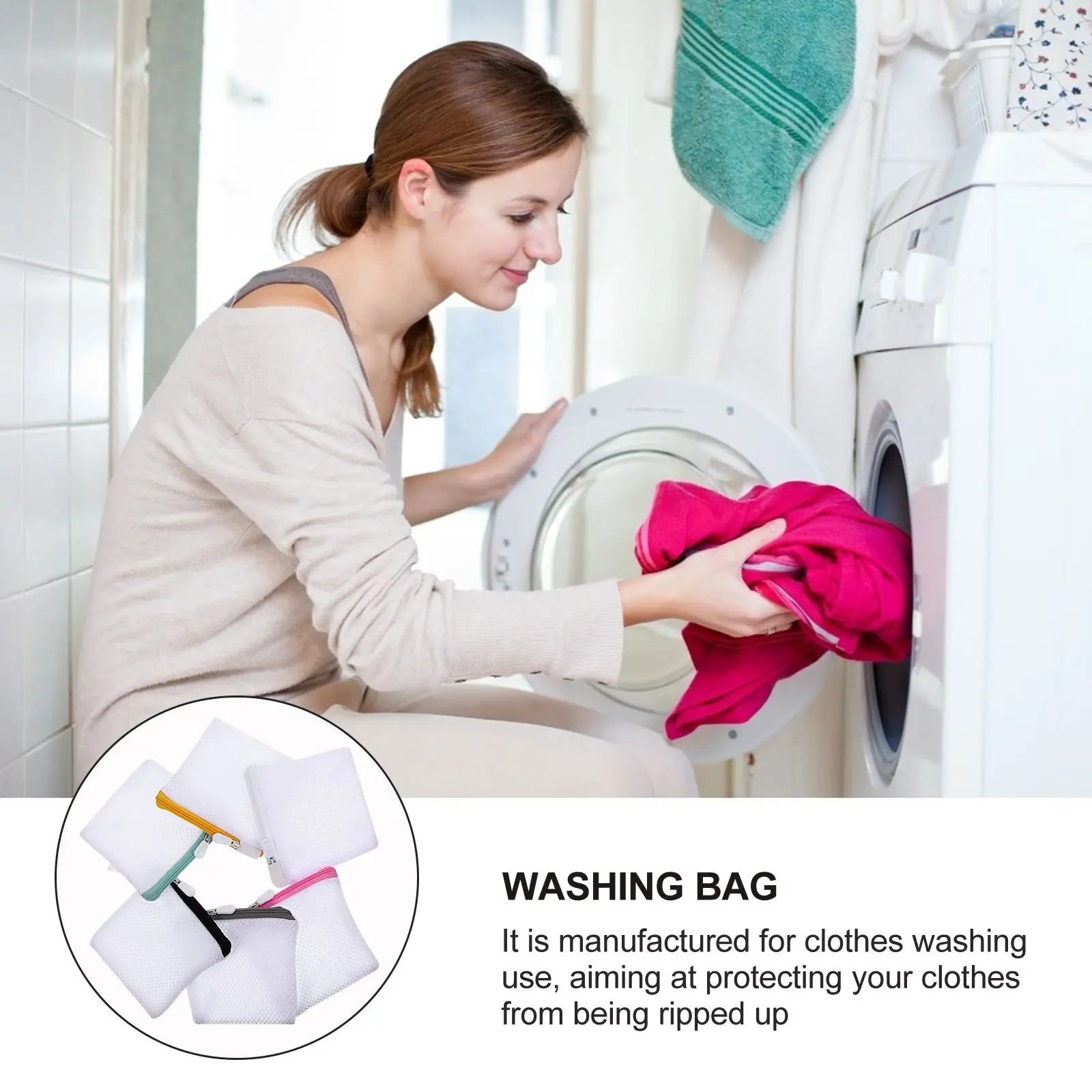 6pcs Foldable Portable Laundry Bags Travel Mini Mesh Bags Clothes Washing Net Storage Bags Pouches For Delicates Bras 4