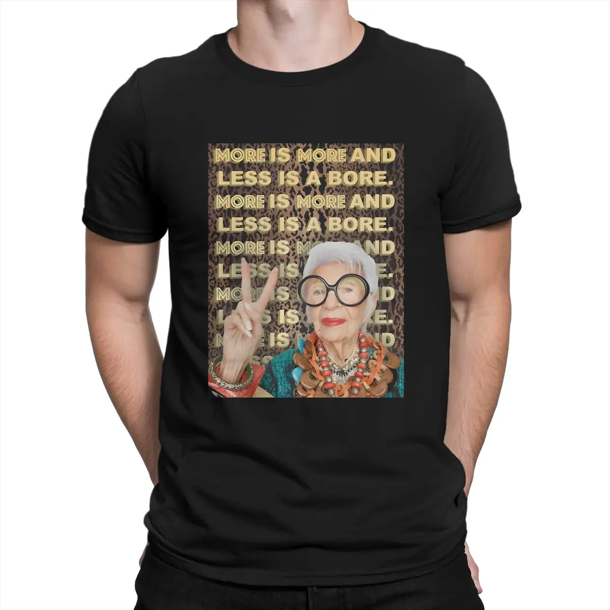 

Men T-Shirts Iris Apfel Humorous Pure Cotton Tee Shirt Short Sleeve Iris Apfel T Shirts Round Collar Clothing New Arrival