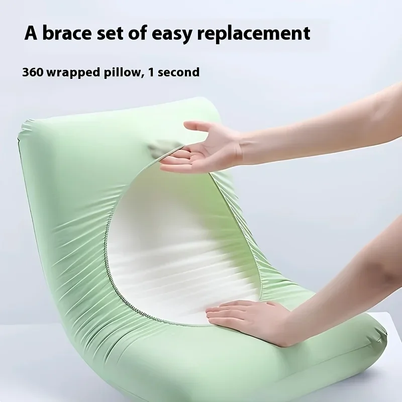 4pcs Soft Disposable Travel Pillowcases Non-Woven Fabric Hand Washable Suitable for Hotels Beauty Salons Travel Outdoor Camping 6