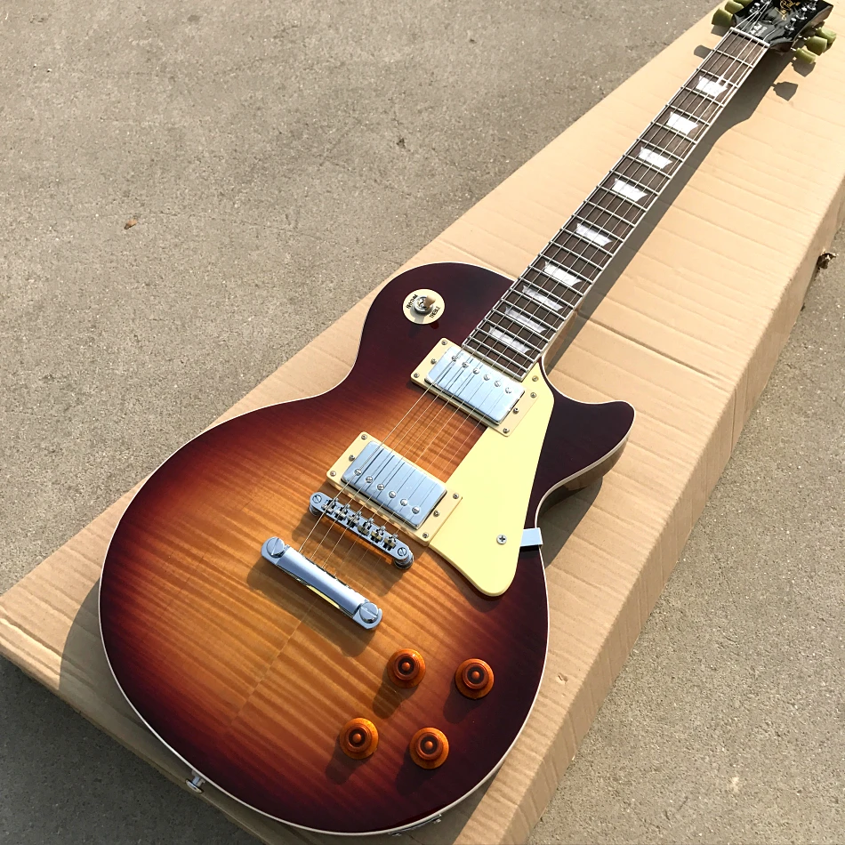 

Custom Shop, Made in China, LP Standard High Quality Electric Guitar, Chrome Hardware, free delivery