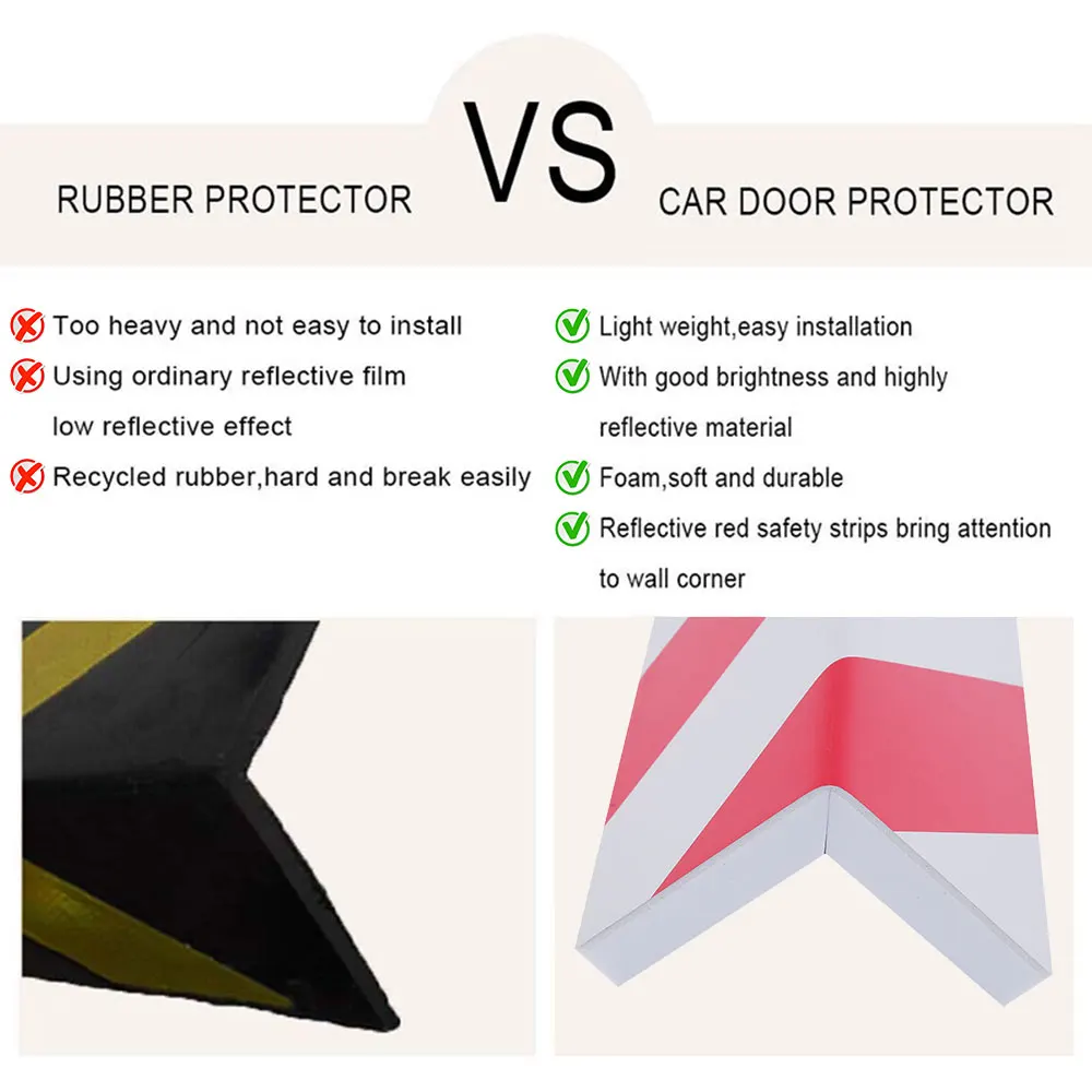 Self Adhesive EVA Foam Garage Wall Protector Corner Bumper Guard