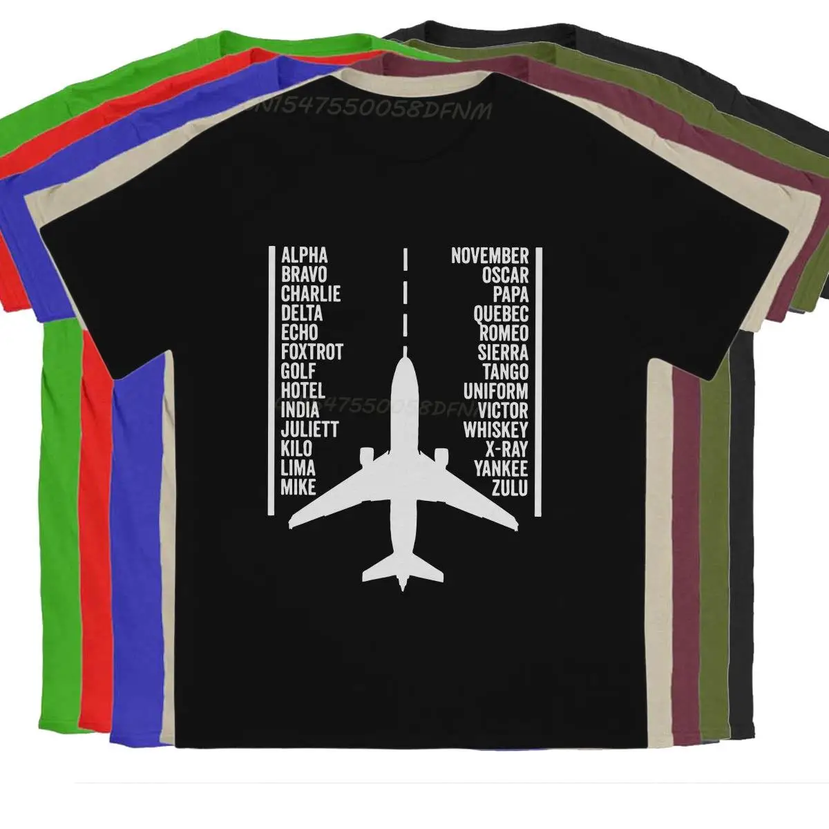 

Phonetic Alphabet Airplane Pilot Flying Aviation Male T Shirt License Professional Individuality T-shirts Harajuku Camisas Man