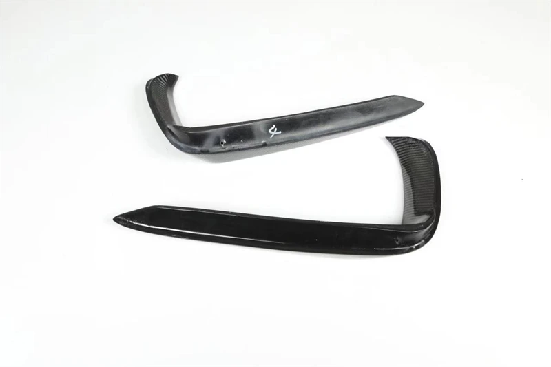 For Porsche Cayenne 9Y0 9Y3 2018 2019 20 2021 2022 Real Carbon Fiber Front Bumper Grill DRL Lip Spoiler Air Outlet Kit Splitter - - Racext 17