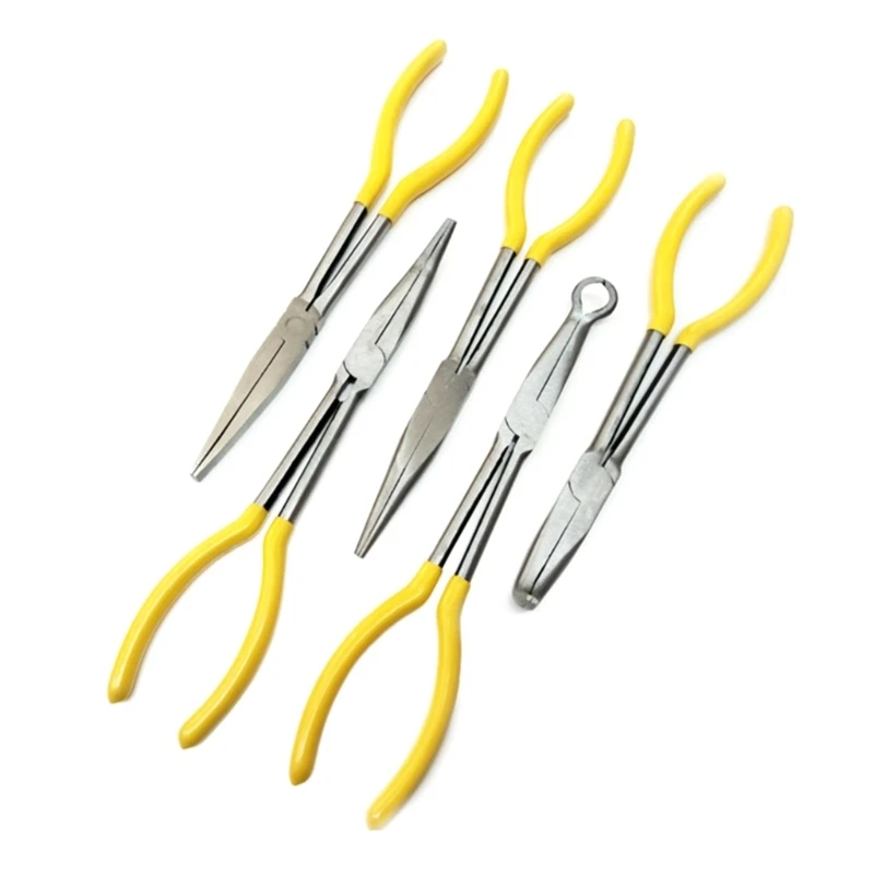 

Car Long Reach 11Inch Plier Needle Nose 90Degree 45Degree Angled Car A0KF
