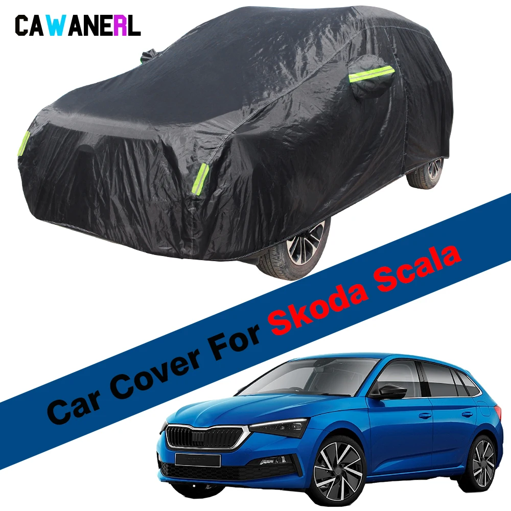 

Outdoor Car Cover Summer Anti-UV Sun Shade Winter Rain Snow Wind Prevent Waterproof Auto Cover For Skoda Scala