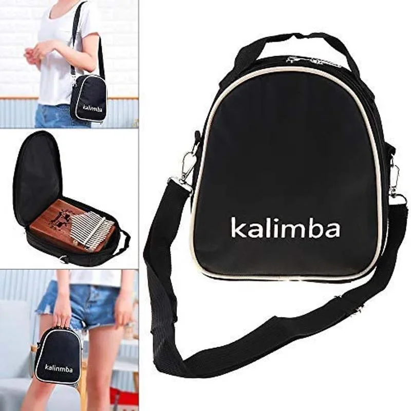 Kalimba 17 Keys Thumb Piano Wood Mahogany Mbira Body Afircan Sanza Kalimba Bag Creative Music Box Finger Piano