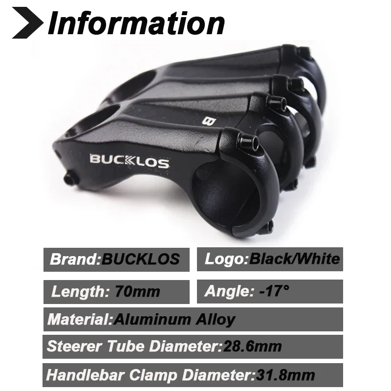 17degree Stem Handlebar Stem 70mm Ultralight Aluminum Alloy Road Bike Stem for 3