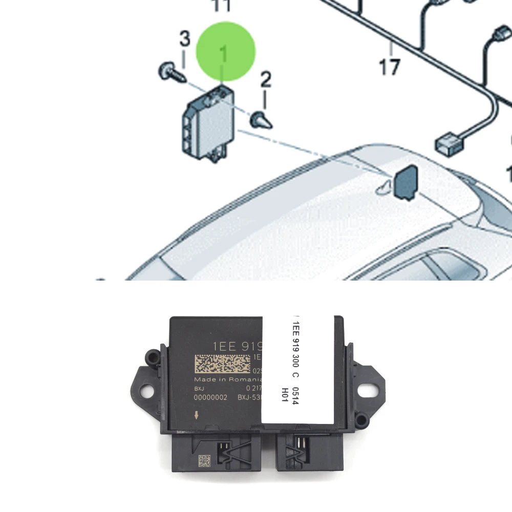 

For VW MEB ID7 For Audi Q4 E Tron 1EE 919 300 A/C 1EE919300C OPS Automatic parking assist system control module
