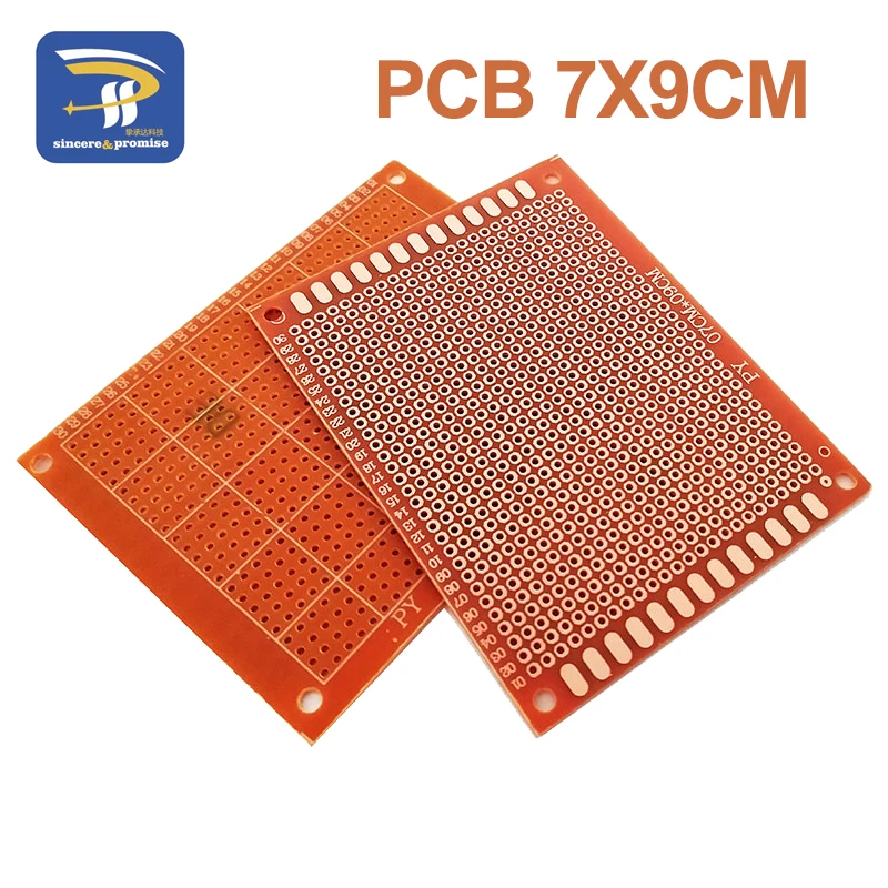 5PCS 7x9cm 7*9cm 단일 측면 프로토 타입 2.54mm PCB 브레드 보드 범용 DIY 실험 베이클라이트 구리판 회로 보드