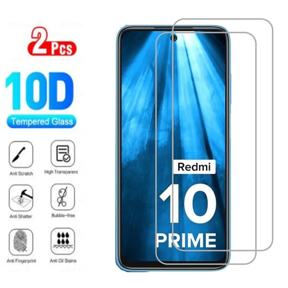 Оригинальное защитное закаленное стекло HD 2 шт. для Xiaomi Redmi 10 6 5 дюйма Redmi10 Prime 21061119AG