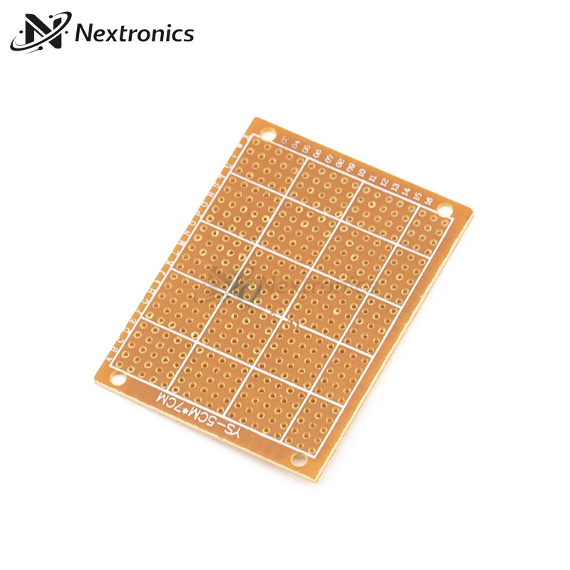 1/3/5/10PCS 단일 측면 슈퍼 프로토타입 브레드보드 5x7cm 432 포인트 PCB 범용 보드 DIY 노란색