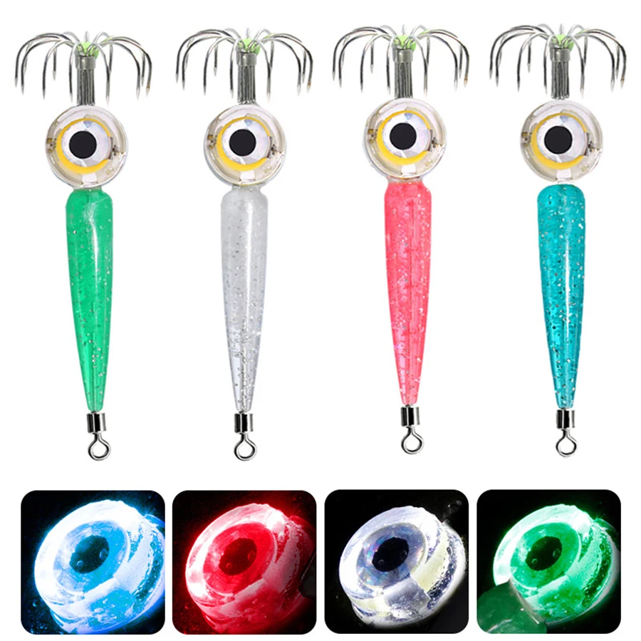 LED Fishing Lures Lights Underwater Flasher Bass Saltwater