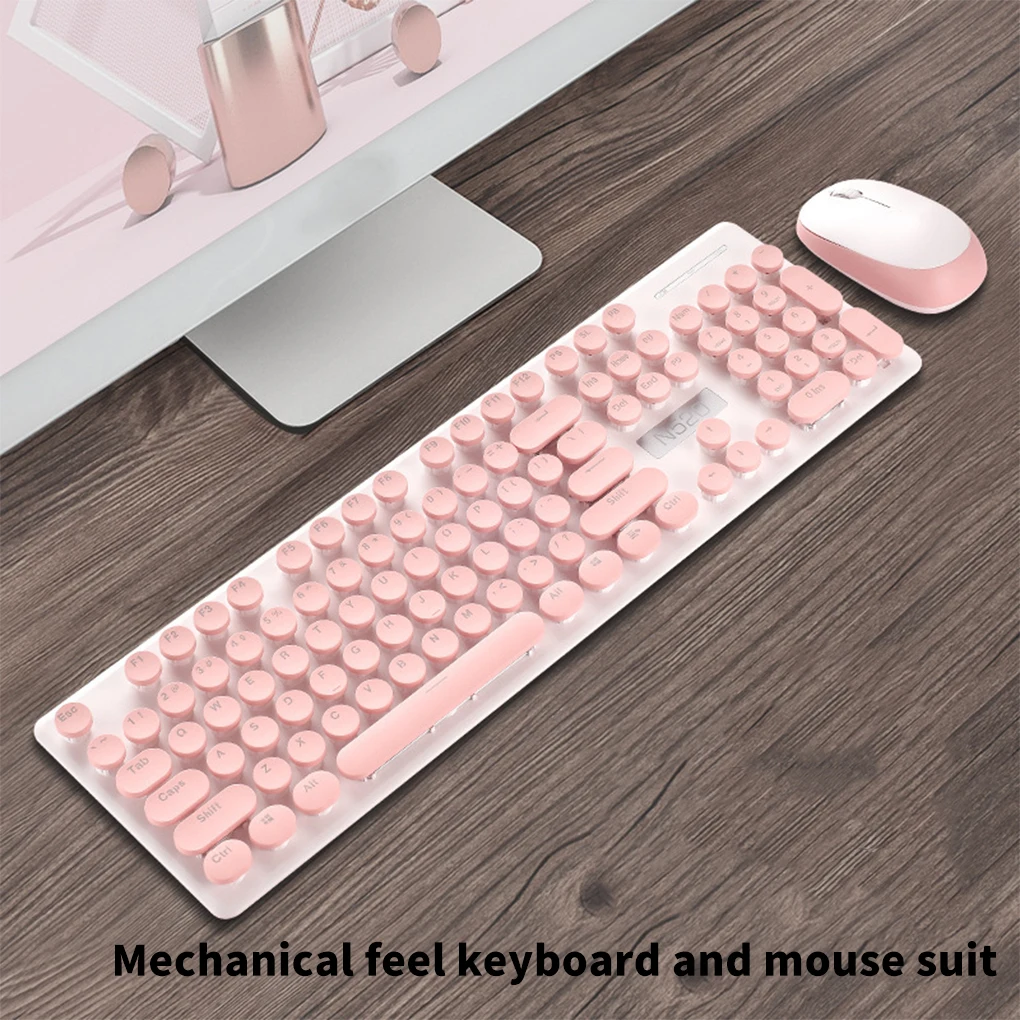 

Mechanical Gaming Wireless Keyboard Style Keypad Mouse Set Home Office