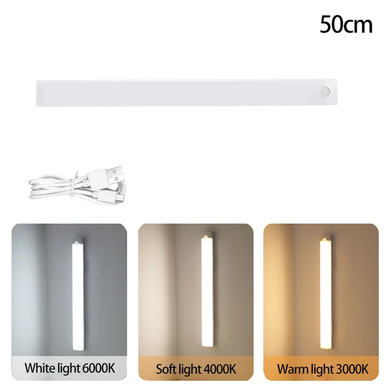 LED محس حركة ضوء لاسلكي LED ضوء الليل TypeC USB قا...