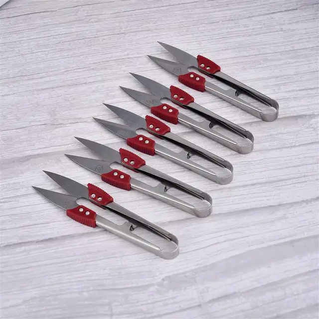 High-quality stainless steel yarn cutting scissors, cutting knife, anti-rust U-shaped cross stitch scissors, fabric scissors 2