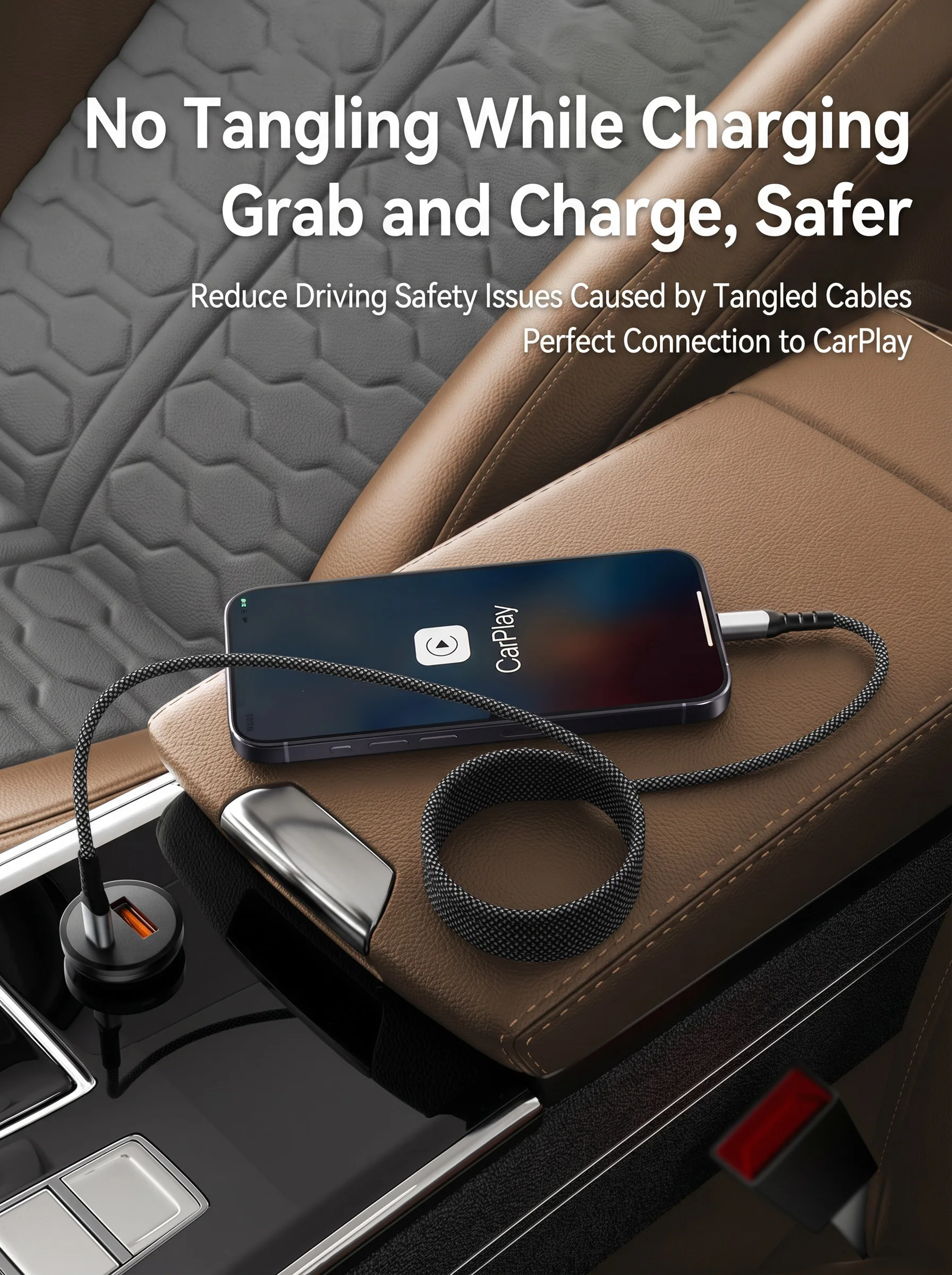 ASUS 60W Magnetic USB-C to Lightning Fast Charging Braided Cable