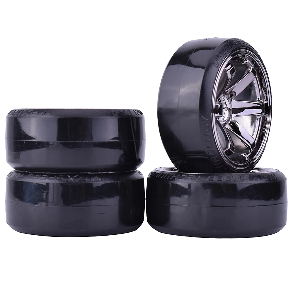 4PCS 1/10 RC Drift Cars Wheel Hub Hard Pattern Tyre for 1:10 HSP Redcat Wltoys WPL Tamiya Traxxas RC Drift Car Accessories Toys Sa3849a56230047eaa764efe17e6ce8abf