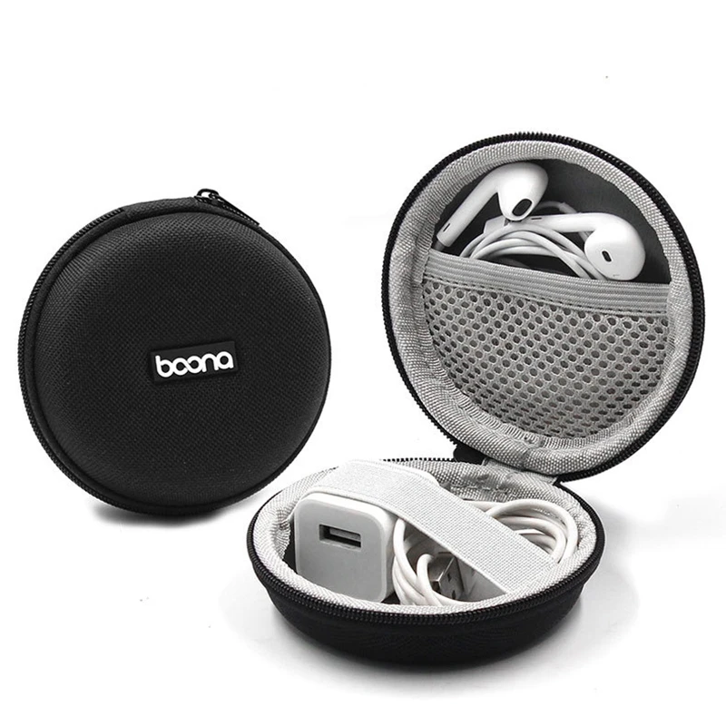 BOONA 휴대용 보관 가방, EVA 다기능 보관함, 데이터 케이블 충전기, USB 플래시 드라이브 이어폰 키 A