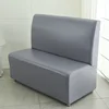 Armless Sofa Cover Hotel Restaurant Home Internet Bar Cafe Stretch Slipcover All-inclusive PU Leather Spandex Couch Cover 3
