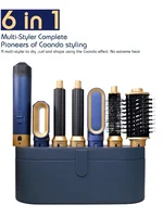 Sèche-cheveux multi-styler 6 en 1, nouveau design, avec fers à friser et brosse à air chaud, outil de coiffage multi-styler 5