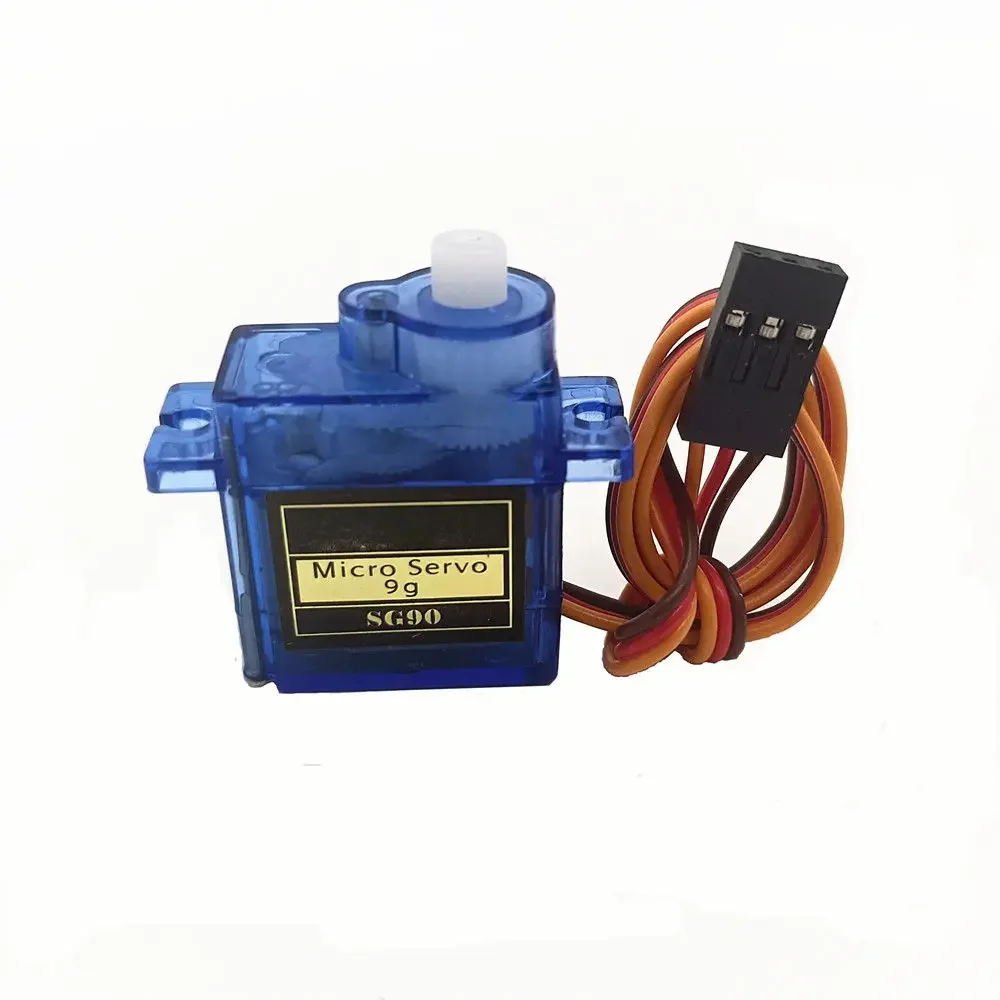 Pack of Blue Plastic Servo Motors for Remote-Controlled Helicopters