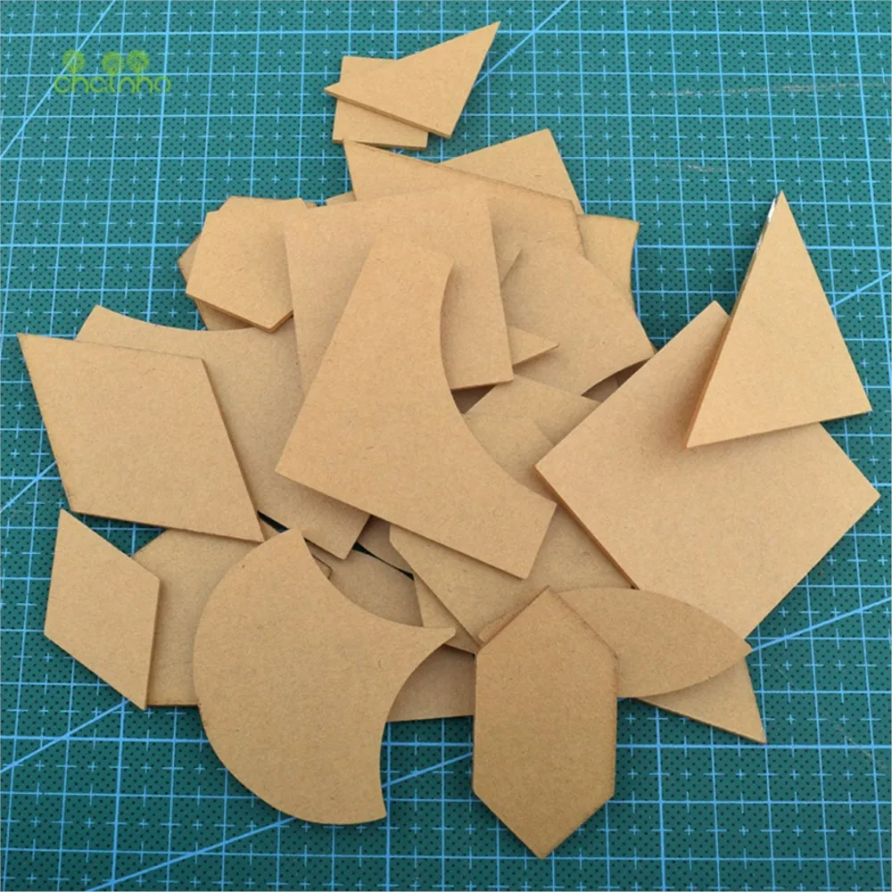 Chainho,Mixed Acrylic Quilting Templates Accessories Set, DIY Tools,Special For Patchwork Quilting & Sewing,54pcs/bag,TL06