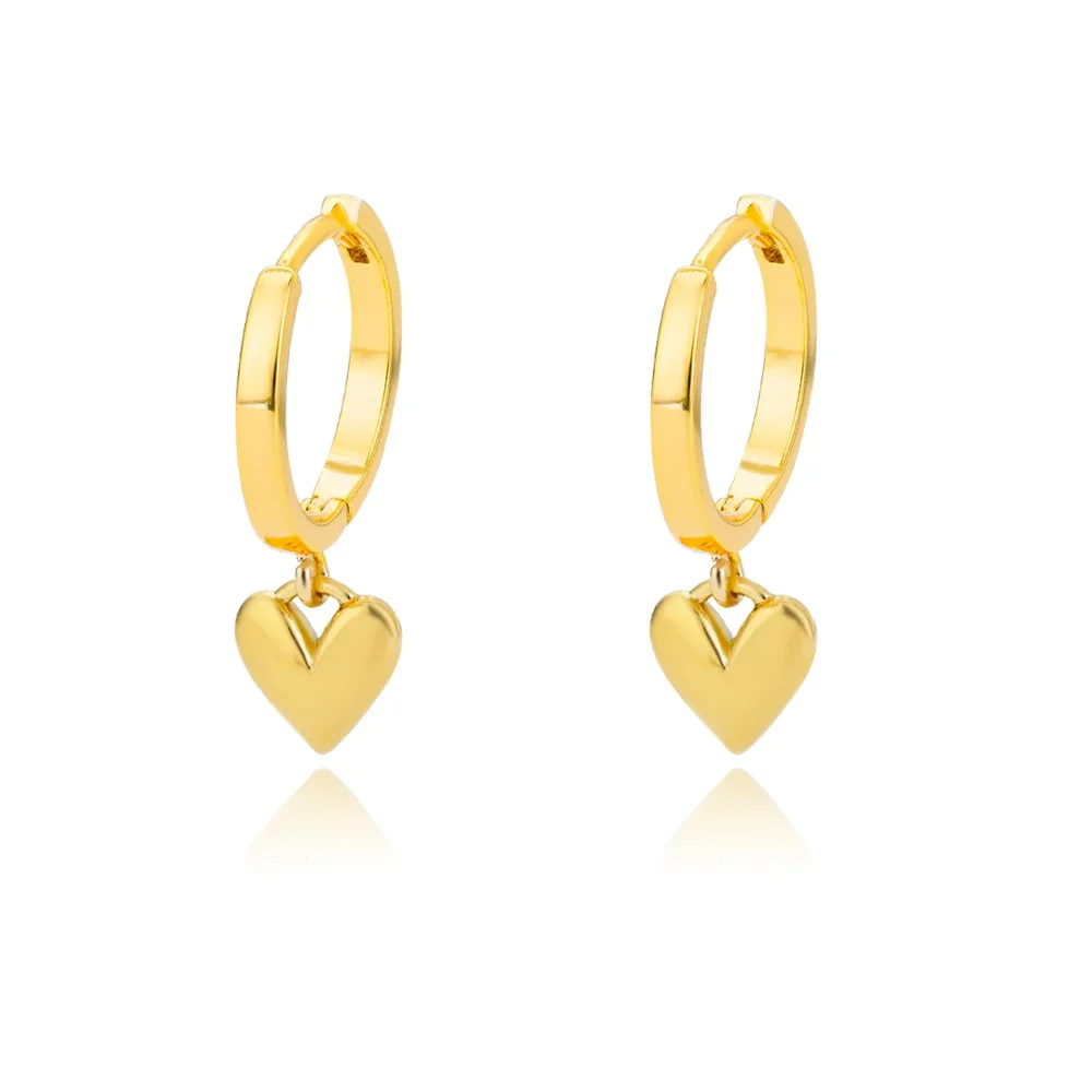 Stainless Steel Heart Earrings For Women Vintage Heart Drop Earring Wedding Valentine Jewelry Gift