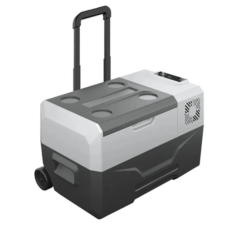 Frigorifero Per Auto 12 Volt Frigorifero Per Auto Congelatore Portatile 30L Con Ruote Compressore Portatile A Doppia Zona Per La Guida Con Adattatore 