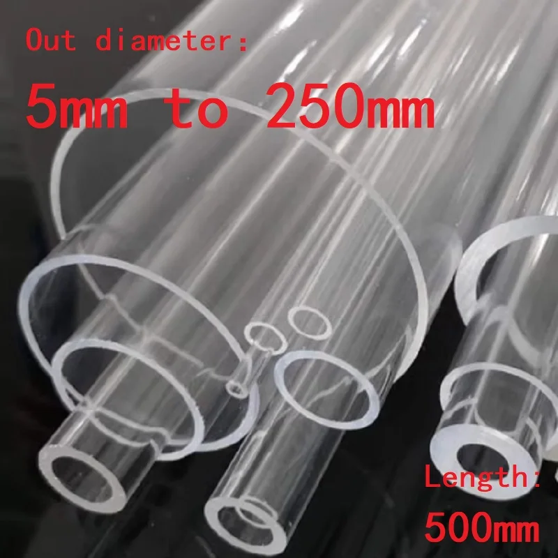 1 Stück transparente klare Acrylrohre Rohr PMMA Plexiglasrohre Rohr Außendurchmesser X Innendurchmesser X Länge Außendurchmesser 5 mm bis 250 mm
