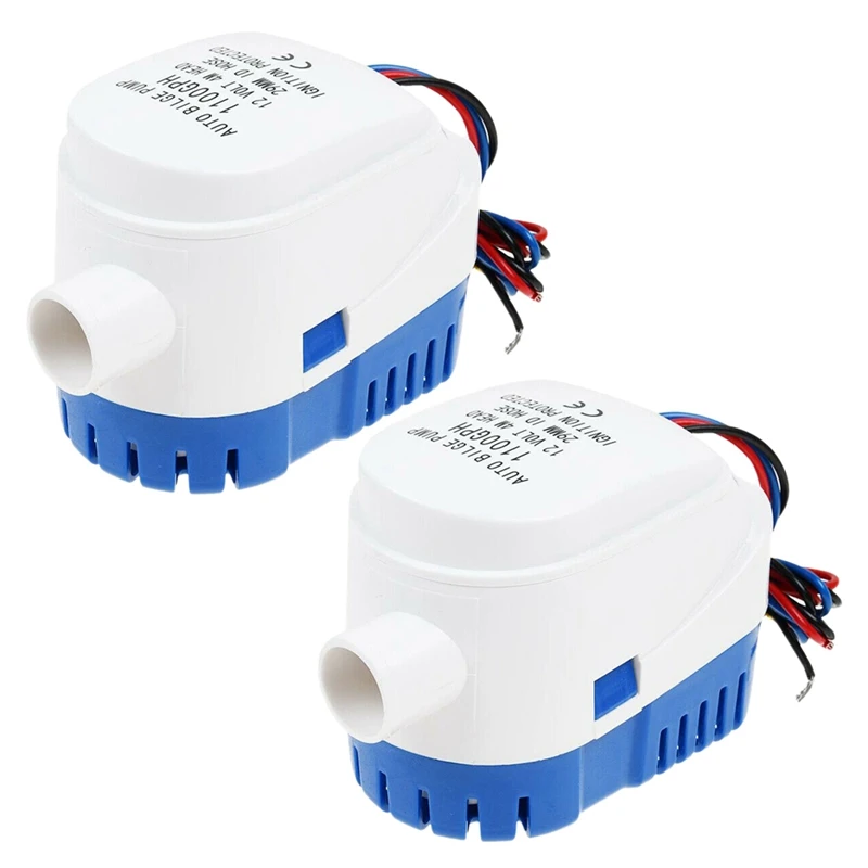 

2X 12V 1100GPH Marine Boat Automatic Bilge Water Pump RV Auto Submersible Pump