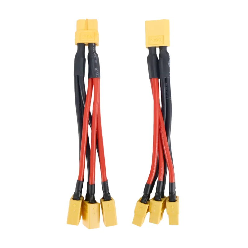 Silikonkabel XT60 Parallel-Batteriestecker Männlich/Weiblich Kabel Doppelverlängerung Y-Verteiler/RC-Batterie-Motor mit 3-Wege 14AWG – Detail 5