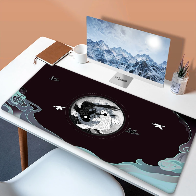thumbnail image 1 of Alfombrilla grande para ratón Gamer arte abstracto Koi 90x40cm XXL alfombrilla grande para juegos alfombrilla para teclado y ratón de ordenador alfombrilla para escritorio de PC, 1 of 5