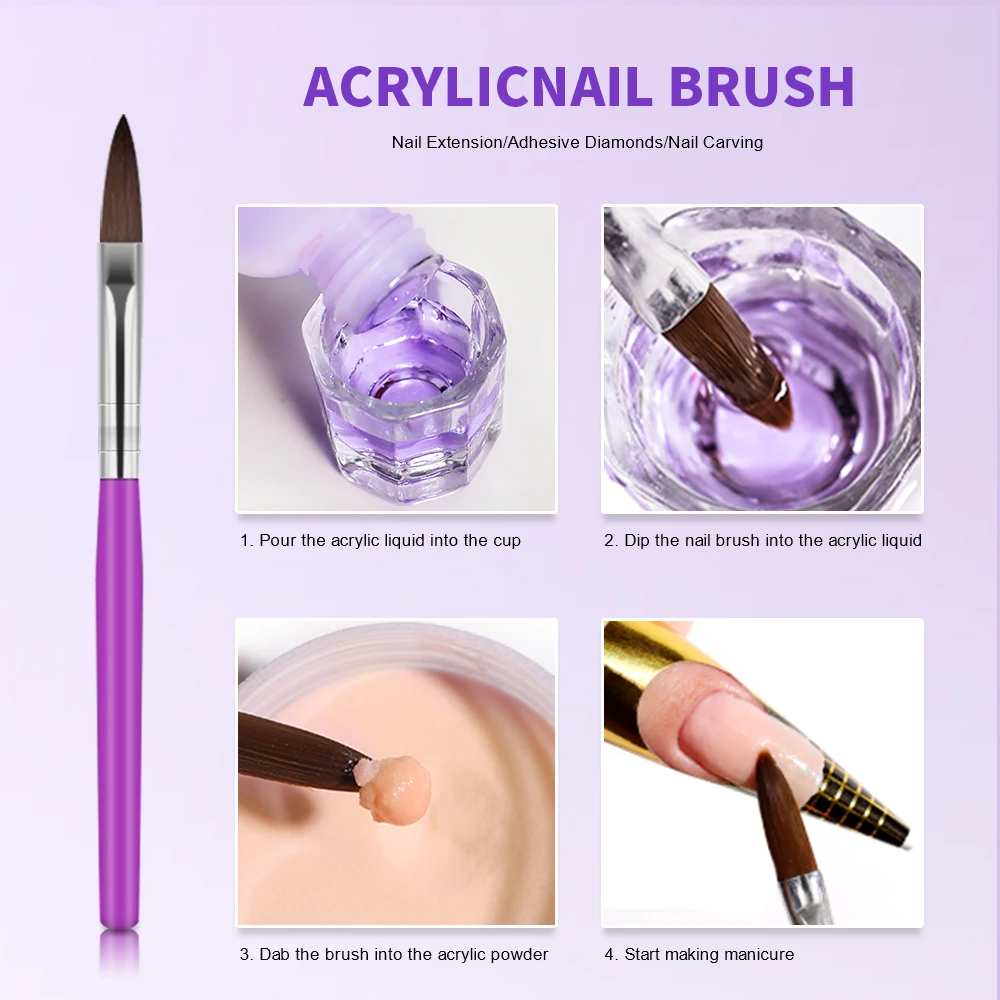 Limegirl Large Capacity Nail Acrylic Liquid Monomer Crystal 40/70/120/240ml for Nails Art DIY Acrylic Powder Liquid Manicure 3