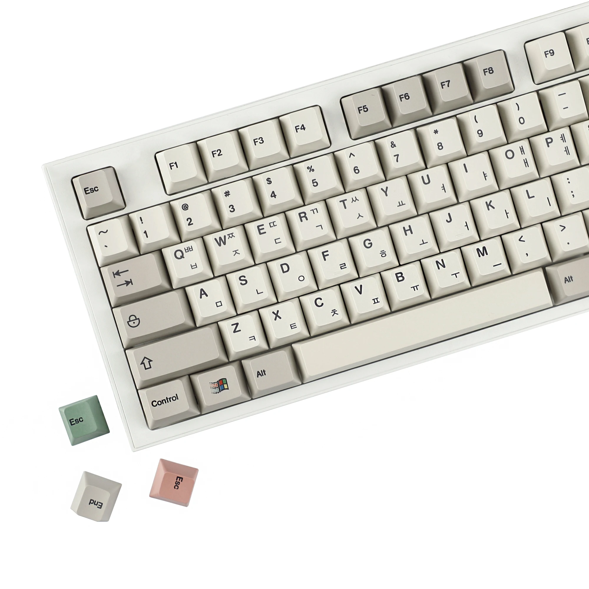 YMDK 9009 Tastenkappen Deutsch QWERTZ - 161 Tasten PBT Cherry Profile