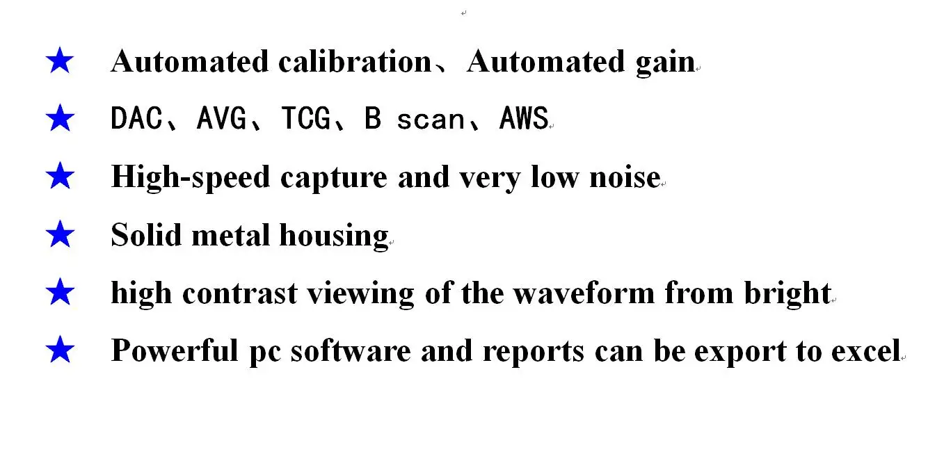 Portable NDT Digital Ultrasonic Flaw Detector YFD300 High-speed capture Automate