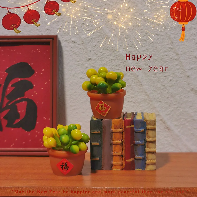 

1/12 Dollhouse Miniature Potted Plant Home Green Plant Model Furniture Accessories For Doll House Decor Kids Pretend Play Toys