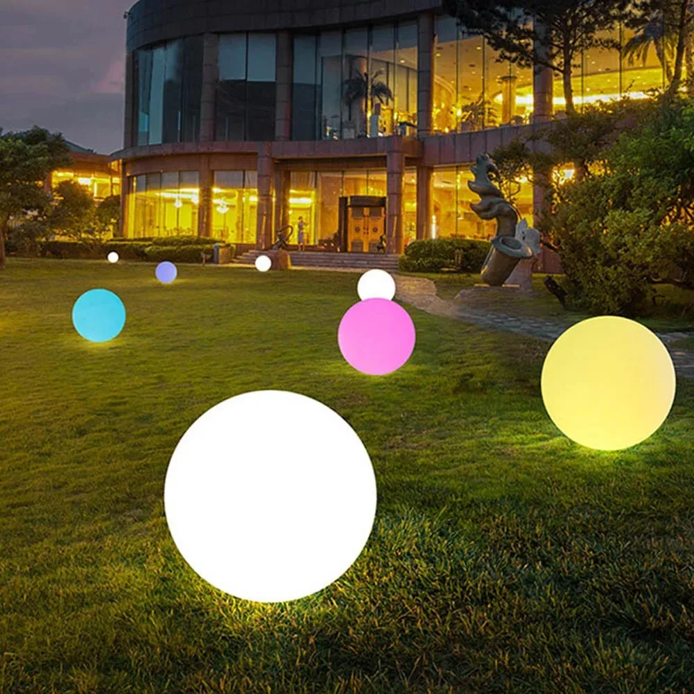 Description Picture 4 of itemOutdoor LED Garden Ball Lights Remote Control Floor Street Lawn Lamp Swimming Pool Wedding Party Holiday Home Decoration Lamp
