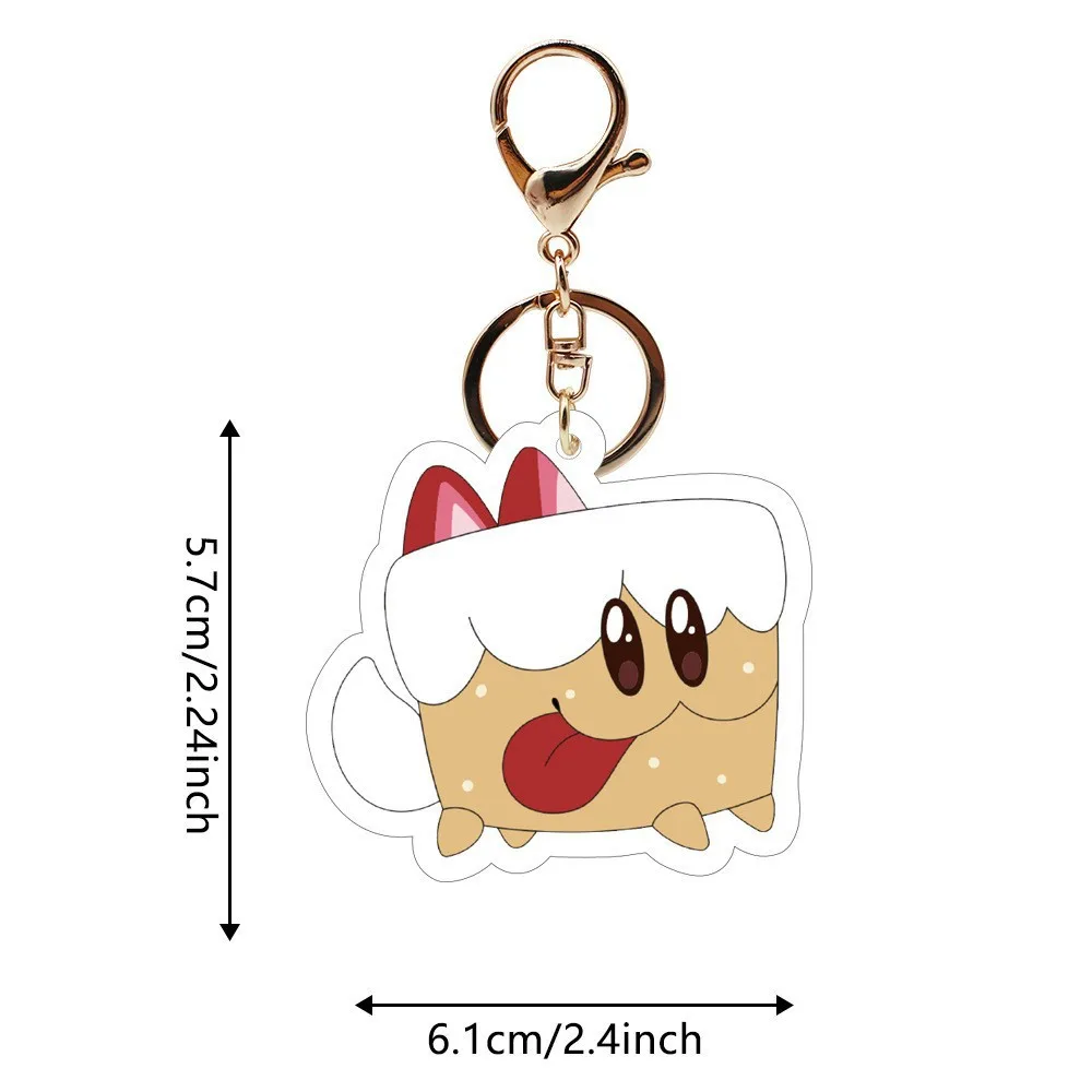 Acrylic Character Keychain Pendant - Modern Minimalist Gift